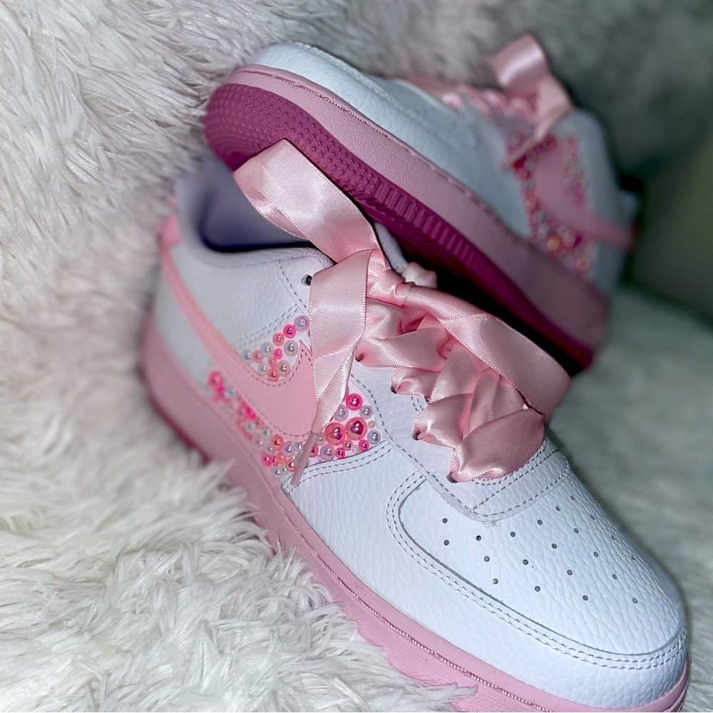Custom Pink Nike Air Force 1’s